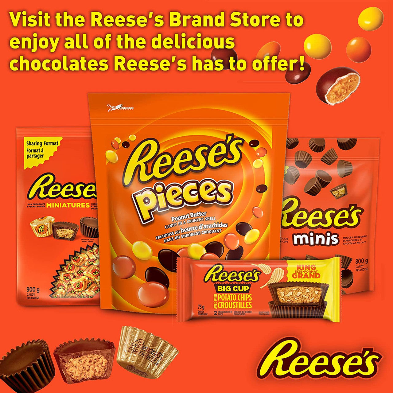 Reese's Pieces Peanut Peg Bag, 104g/3.7oz. Bag and other reese products